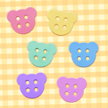 Load image into Gallery viewer, **LAST CHANCE** Mofumofu Enamel Pin - Bear Button Board Filler