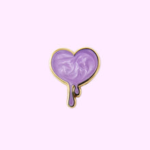 Load image into Gallery viewer, Drippy Heart Filler Enamel Pin