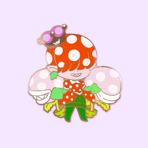 Super Crown Enamel Pin - Pirahnette