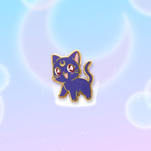 Load image into Gallery viewer, Moon Cat Enamel Pins