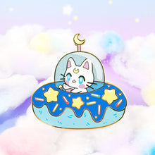 Load image into Gallery viewer, **LAST CHANCE!** Donut Time! Papa Kitty Enamel Pin