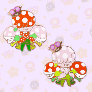 Super Crown Enamel Pin - Pirahnette
