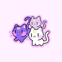 Load image into Gallery viewer, Smol Cat Family Single Die-cut Sticker