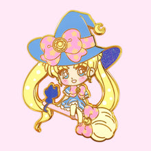 Load image into Gallery viewer, Witchy Moonie Enamel Pin