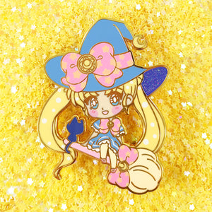 Witchy Moonie Enamel Pin